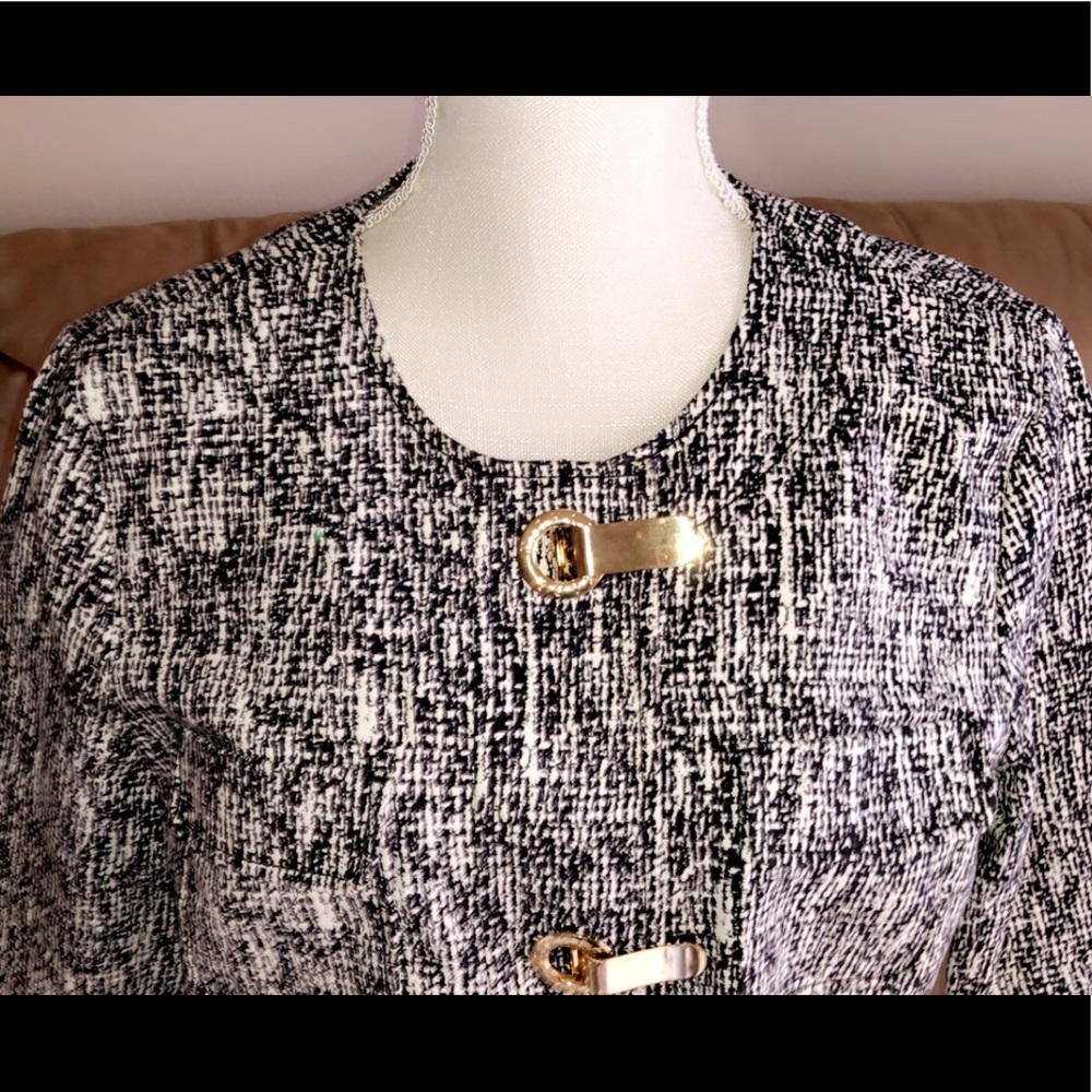 MICHAEL KORS Black and White Blazer - Picture 3 of 6